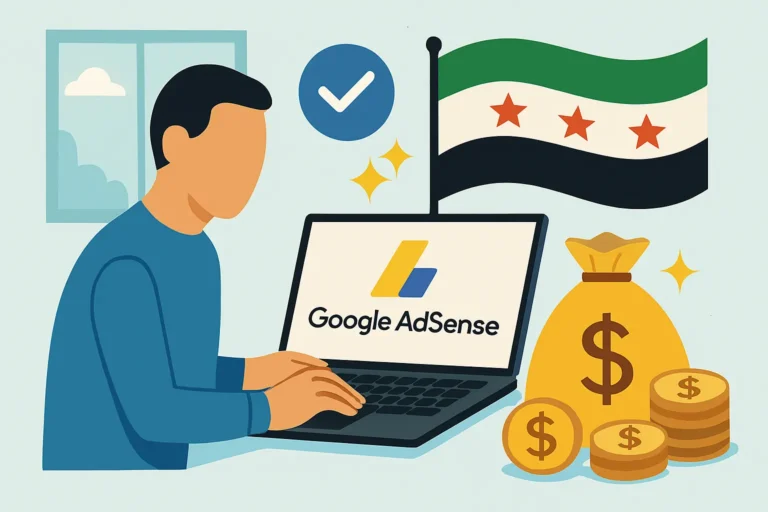 كيفية فتح حساب جوجل أدسنس في سوريا واستلام الأرباح