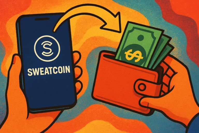 سحب الأموال من سويت كوين Sweatcoin