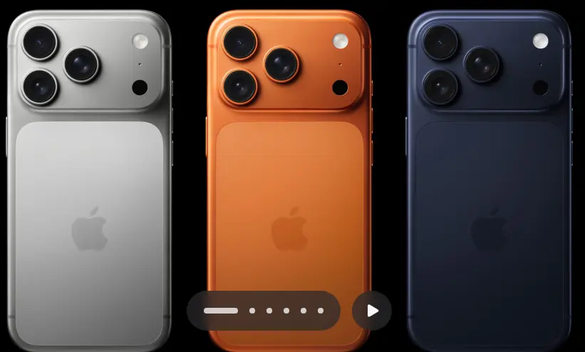 اكتشف iPhone 17 Pro Max، أحدث هاتف رائد من Apple لعام 2025 بتصميم وكاميرا وأداء متطور. قارن المواصفات والأسعار والعروض عالميًا.