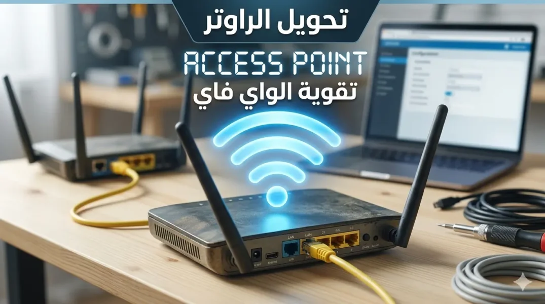 تحويل الراوتر إلى اكسس بوينت (Access Point)