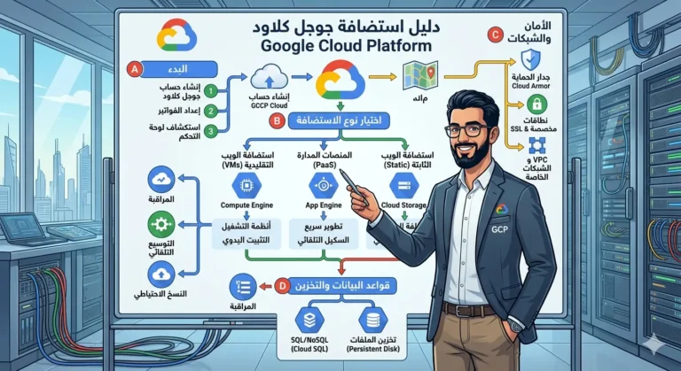 دليل استضافة جوجل كلاود Google Cloud Platform