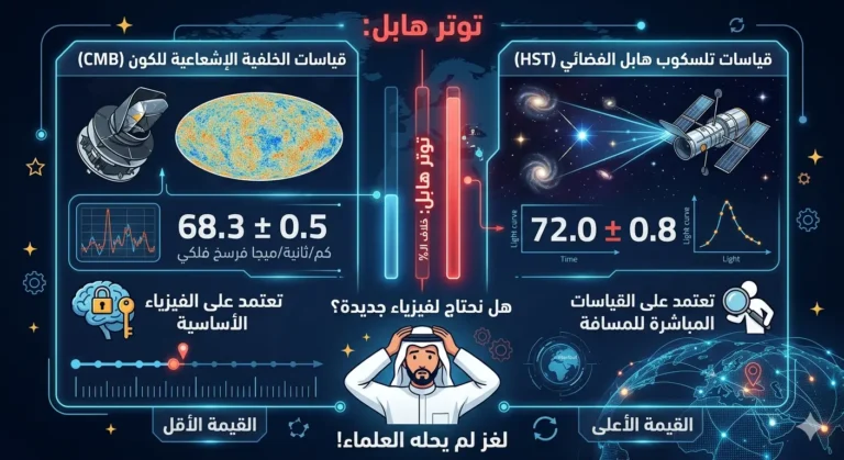 لغز توسع الكون: بين "توتر هابل" والإعجاز القرآني