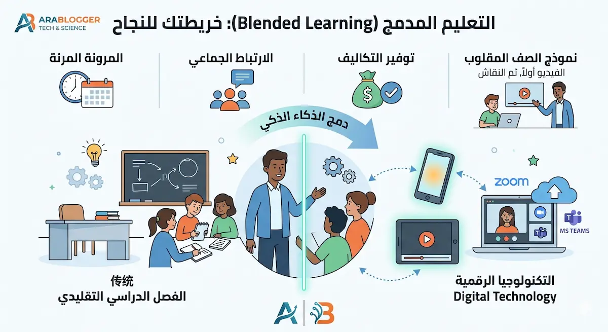 التعليم المدمج Blended Learning لتصميم تجربة تعليمية ذكية التعليم المدمج Blended Learning