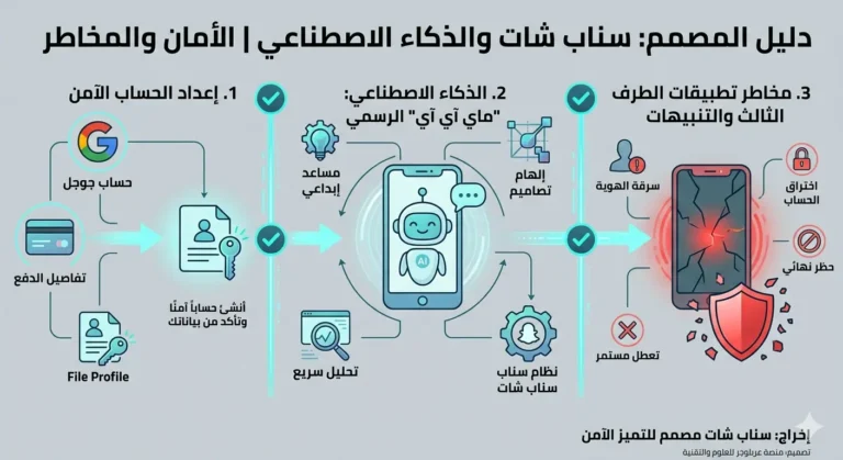 سناب شات Snapchat والذكاء الاصطناعي: دليل الأمان والمخاطر