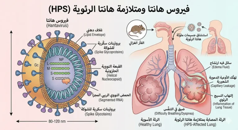 فيروس هانتا Hantavirus| متلازمة هانتا الرئوية، أعراضه، كيفية انتقاله من القوارض للبشر، ومقارنة شاملة مع الأمراض المشابهة،دليل فيروس هانتا Hantavirus| الأعراض|طرق الانتقال|والوقاية | دليل الصحة الشامل.