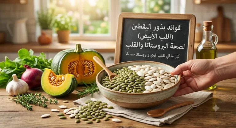 فوائد بذور اليقطين (اللب الأبيض) لصحة البروستاتا والقلب
