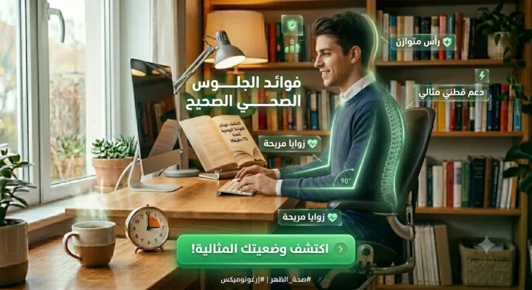 فوائد الجلوس الصحي الصحيح أمام الكمبيوتر لتجنب آلام الظهر