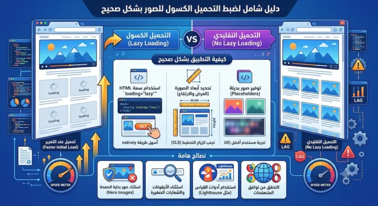 ضبط التحميل الكسول Lazy Loading للصور بشكل صحيح