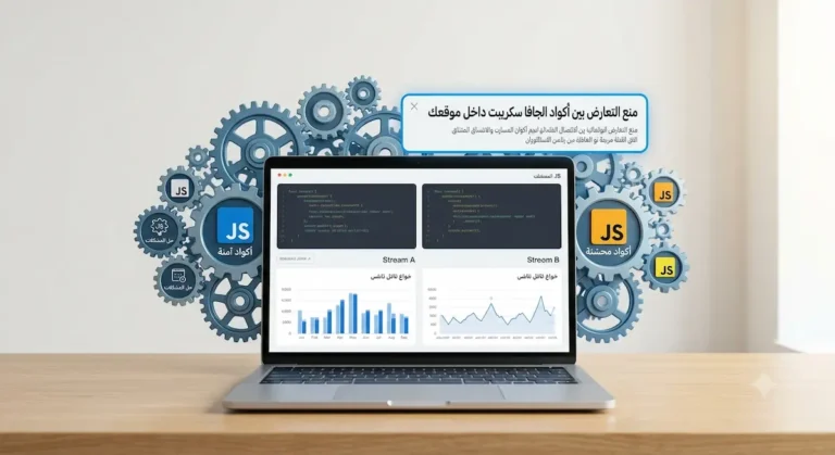منع التعارض بين أكواد الجافا سكريبت داخل موقعك