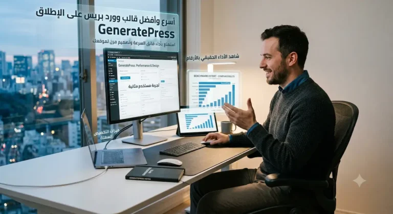 أسرع وأفضل قالب وورد بريس على الإطلاق GeneratePress