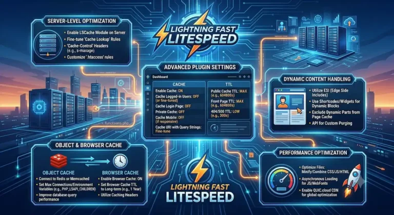 إعدادات كاش متقدمة لسيرفرات LiteSpeed للسرعة القصوى