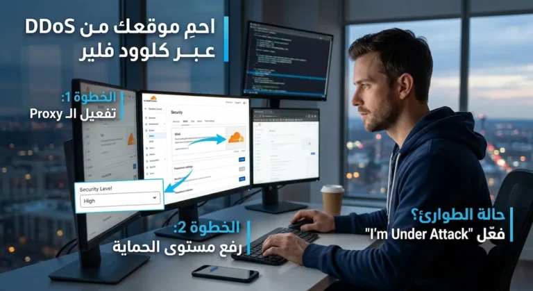 احمِ موقعك من ddos attack عبر Cloudflare